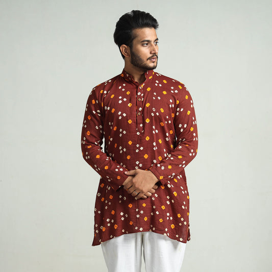 bandhani men kurta