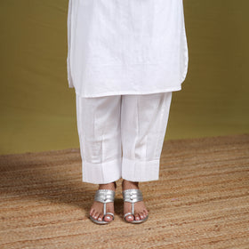 Sequin Work Flex Cotton Plain Straight Kurta with Pant Set for women 07