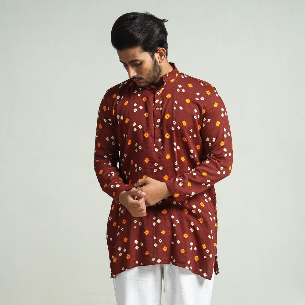 bandhani men kurta