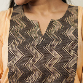  Plain Jhiri Handloom Cotton Long Straight Kurta 34 