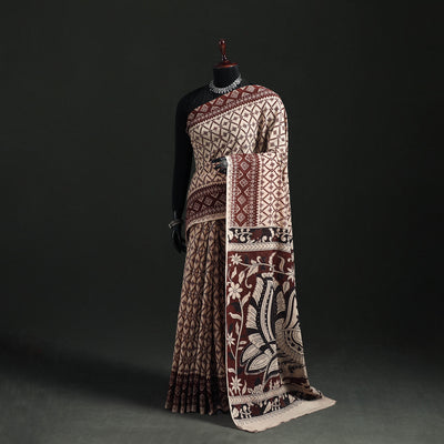Cotton Saree in Kalamkari Print  33