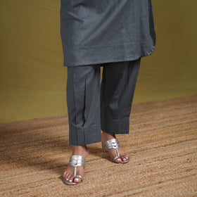 Sequin Work Flex Cotton Plain Straight Kurta with Pant Set for women 11