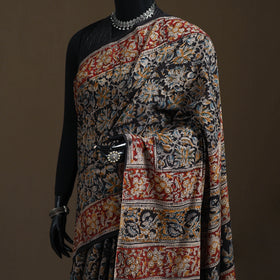 Pedana Hand Block Print Natural Dyed Cotton Kalamkari Saree 51