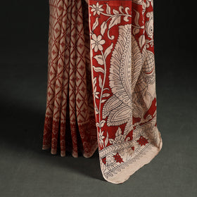 Cotton Saree in Kalamkari Print  34