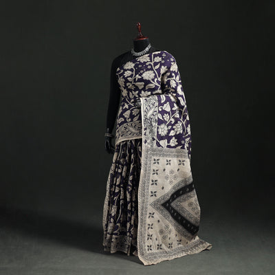 Kota Doria Cotton Saree in Kalamkari Print 35