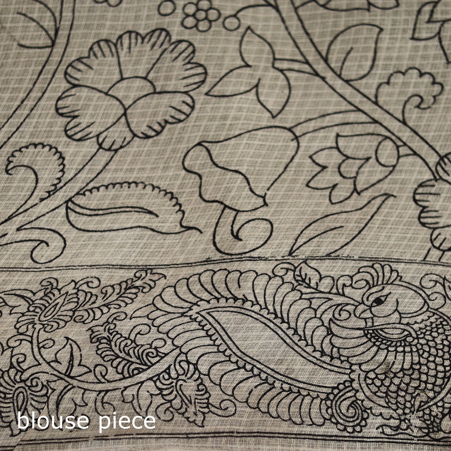 Kota Doria Cotton Saree in Kalamkari Print 35