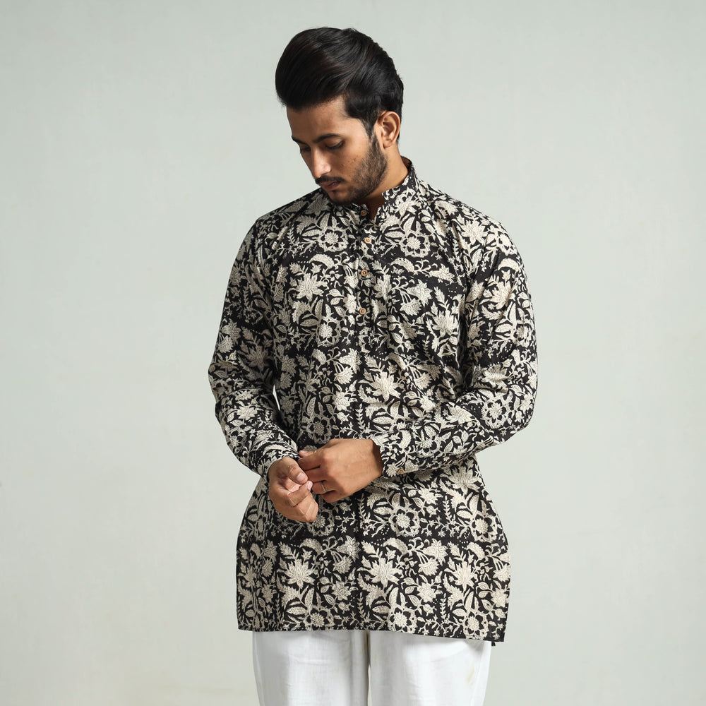 bagru print men kurta