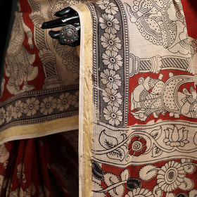 Kota Doria Cotton Saree in Kalamkari Print 36