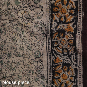 Pedana Hand Block Print Natural Dyed Cotton Kalamkari Saree 52