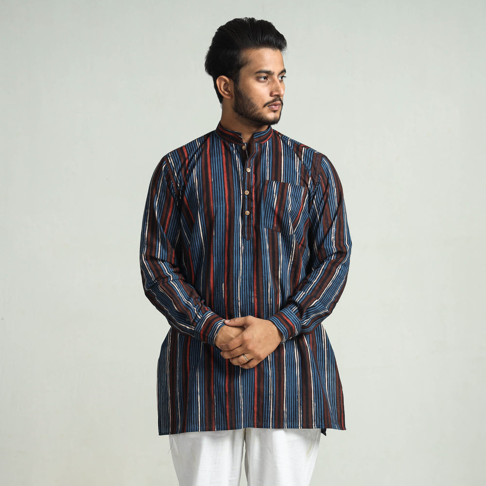 bagru printed men kurta