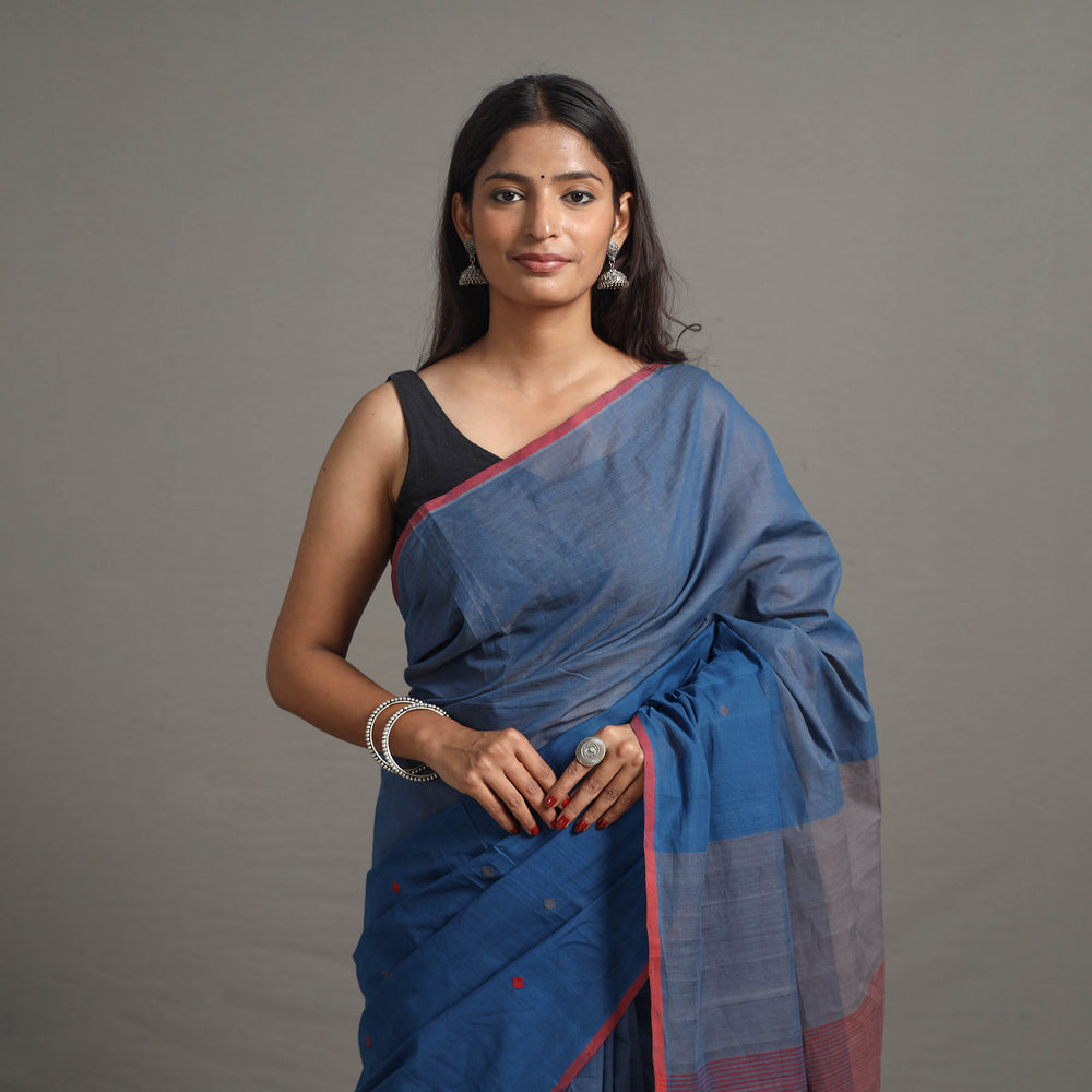 Half and Half Buta Cotton Handloom Saree 120