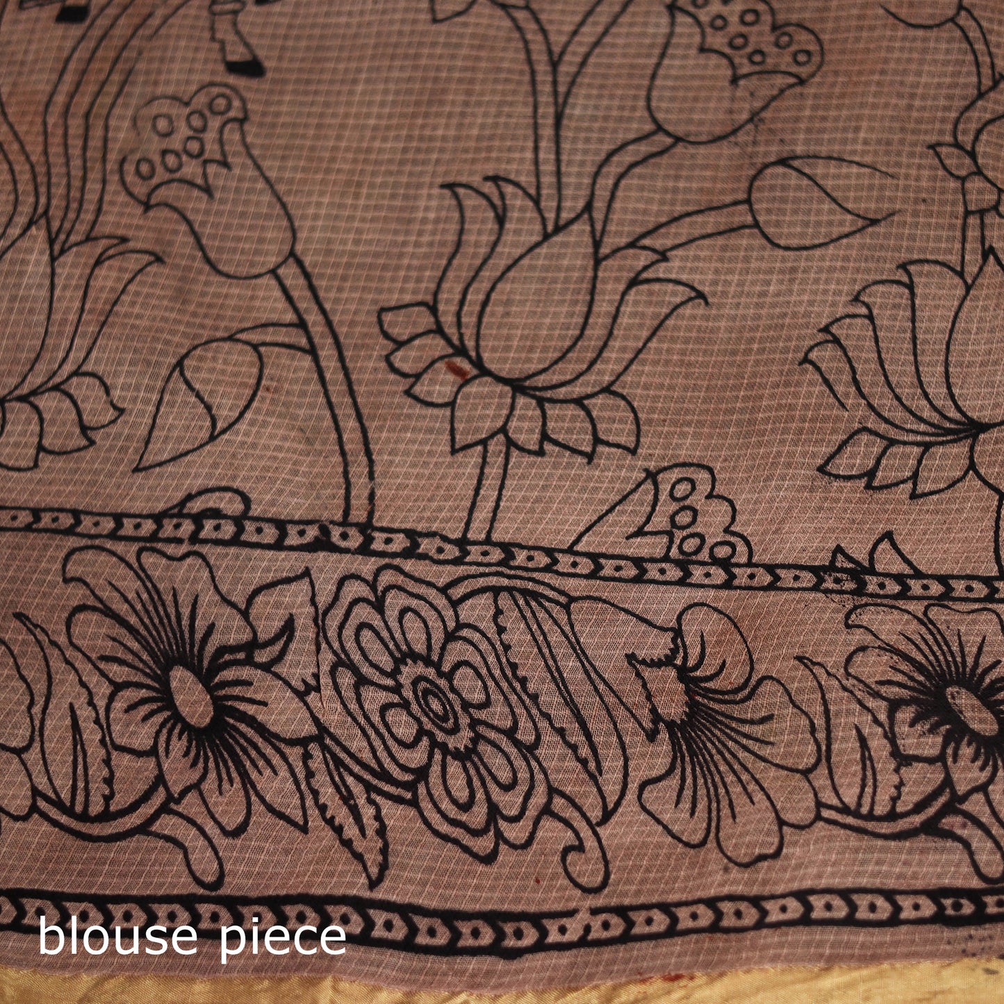 Kota Doria Cotton Saree in Kalamkari Print 37