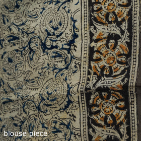 Pedana Hand Block Print Natural Dyed Cotton Kalamkari Saree 53