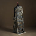 Pedana Hand Block Print Natural Dyed Cotton Kalamkari Saree 54