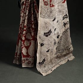 Kota Doria Cotton Saree in Kalamkari Print 38