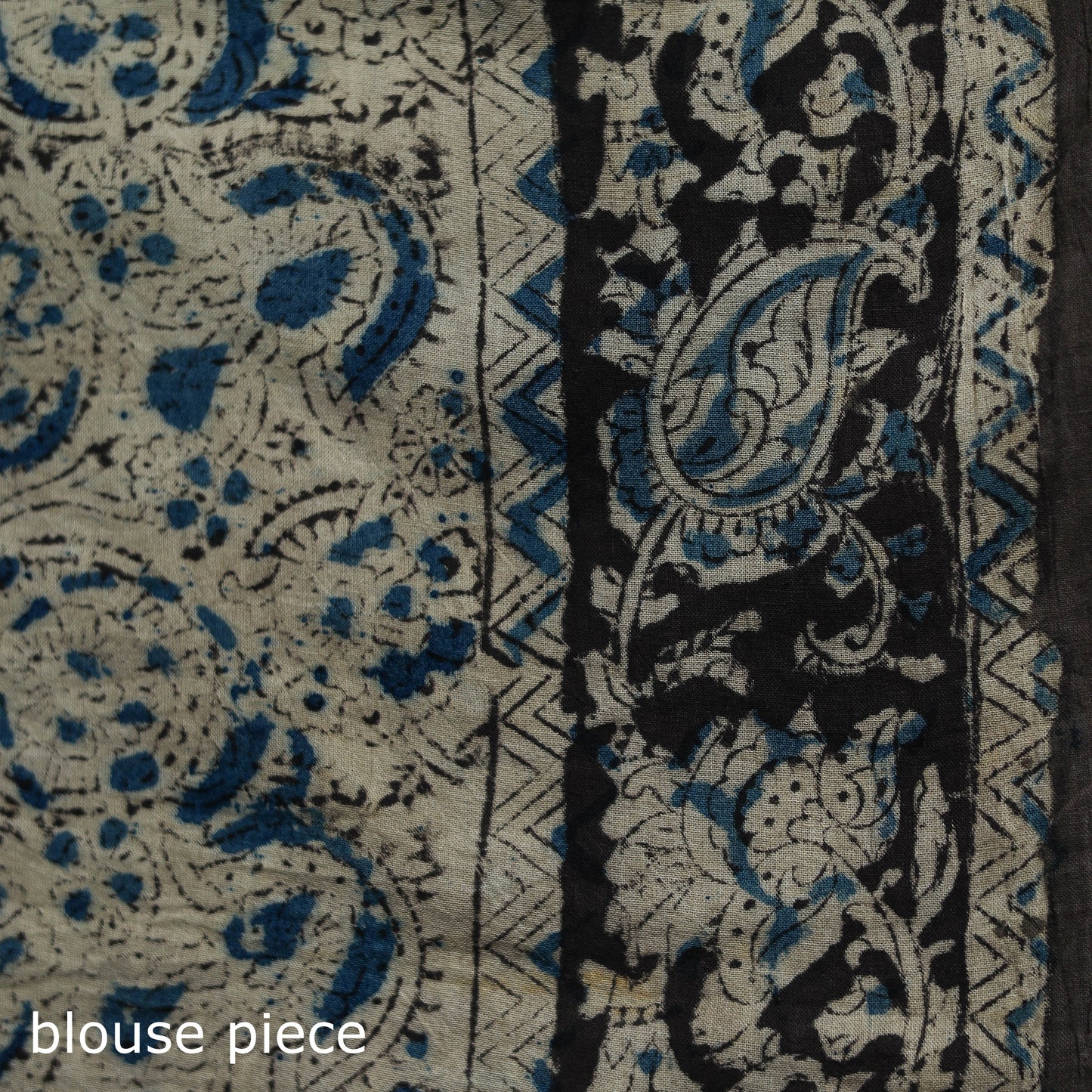 Pedana Hand Block Print Natural Dyed Cotton Kalamkari Saree 54