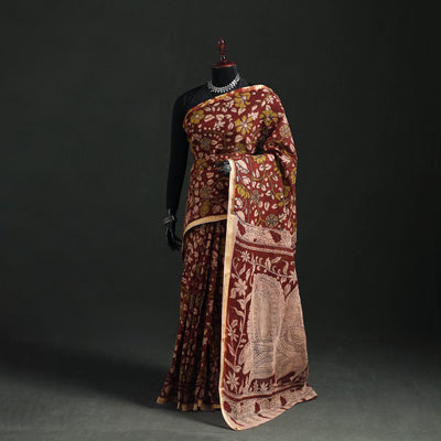 Kota Doria Cotton Saree in Kalamkari Print 39