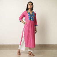 plain patchwork kurta 