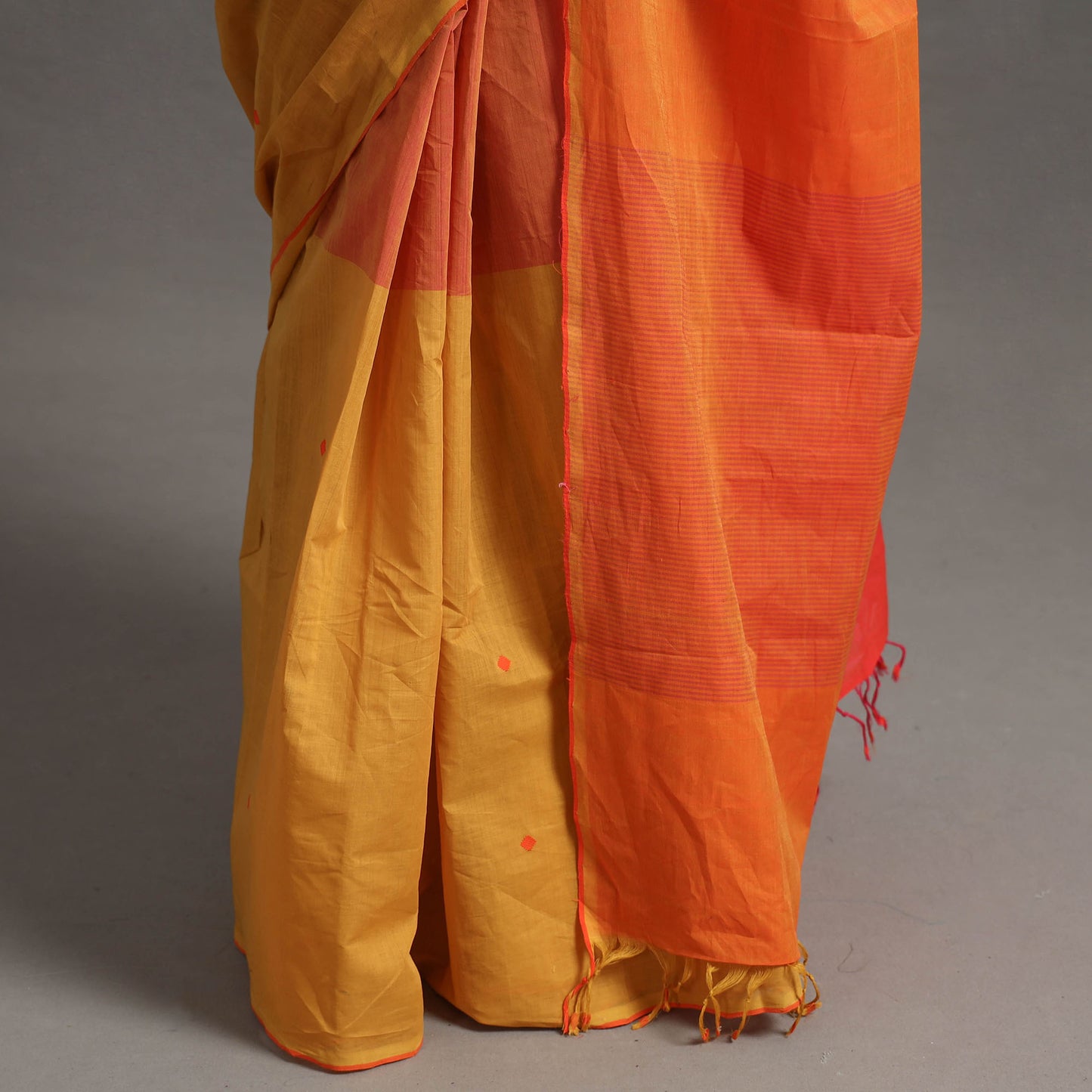 Half and Half Buta Cotton Handloom Saree 121