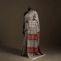 Pedana Hand Block Print Natural Dyed Cotton Kalamkari Saree 55