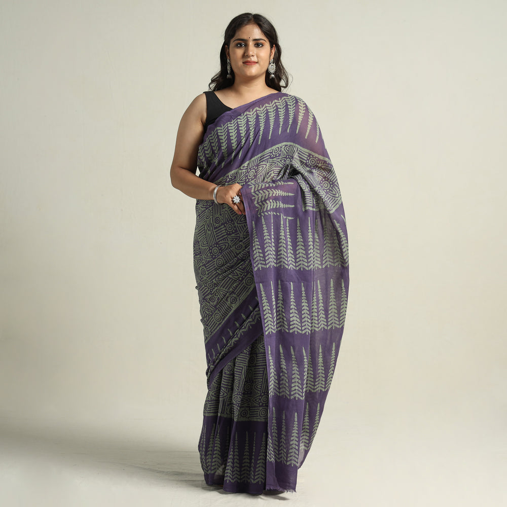 Batik Print Saree