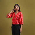 Pochampally Ikat Cotton Crop Top for Women 14