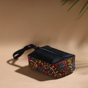 Red - Handpainted Kalamkari Multipurpose Cosmetic/Toiletry Bag 50