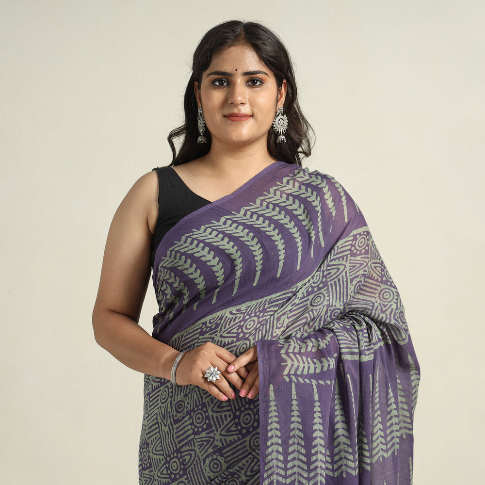 Batik Print Saree