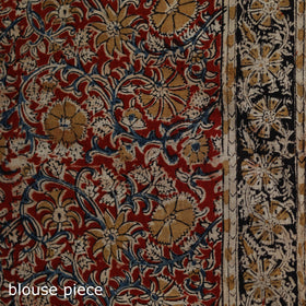 Pedana Hand Block Print Natural Dyed Cotton Kalamkari Saree 55