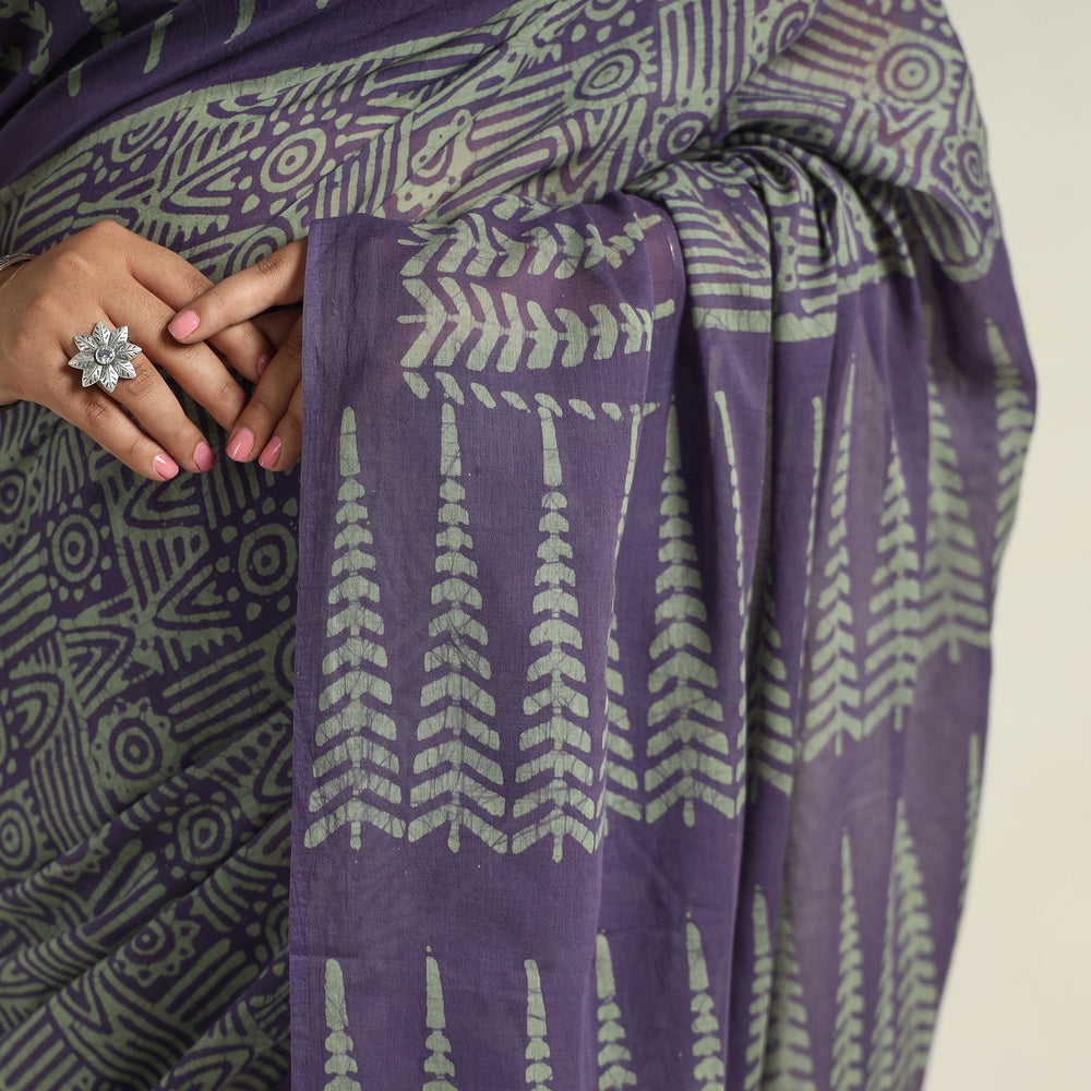 Batik Print Saree