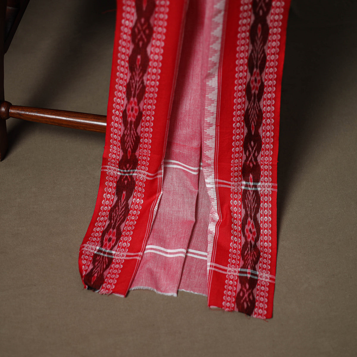 Sanganeri Block Print Cotton Unstitched Dress Material: Kurta, Bottom & Dupatta with Jewellery 21