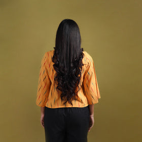 Pochampally Ikat Cotton Crop Top for Women 13