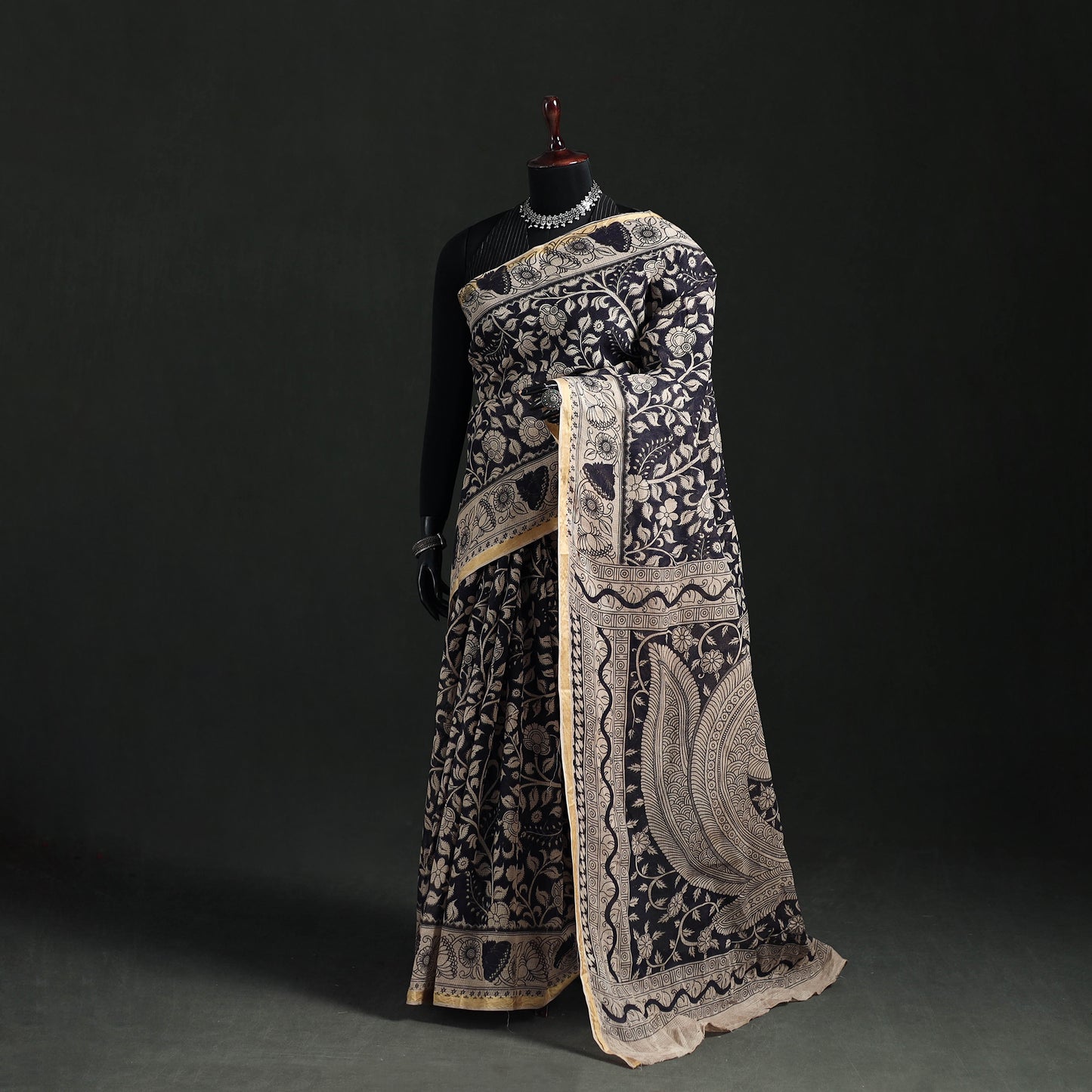 Kota Doria Cotton Saree in Kalamkari Print 42