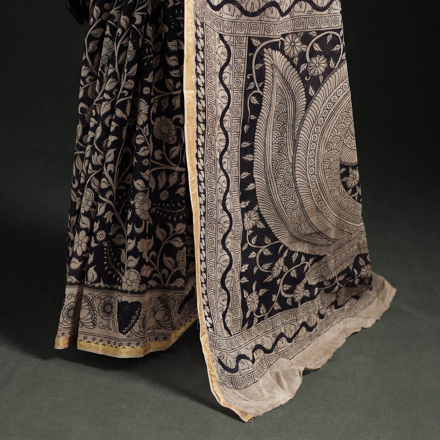 Kota Doria Cotton Saree in Kalamkari Print 42