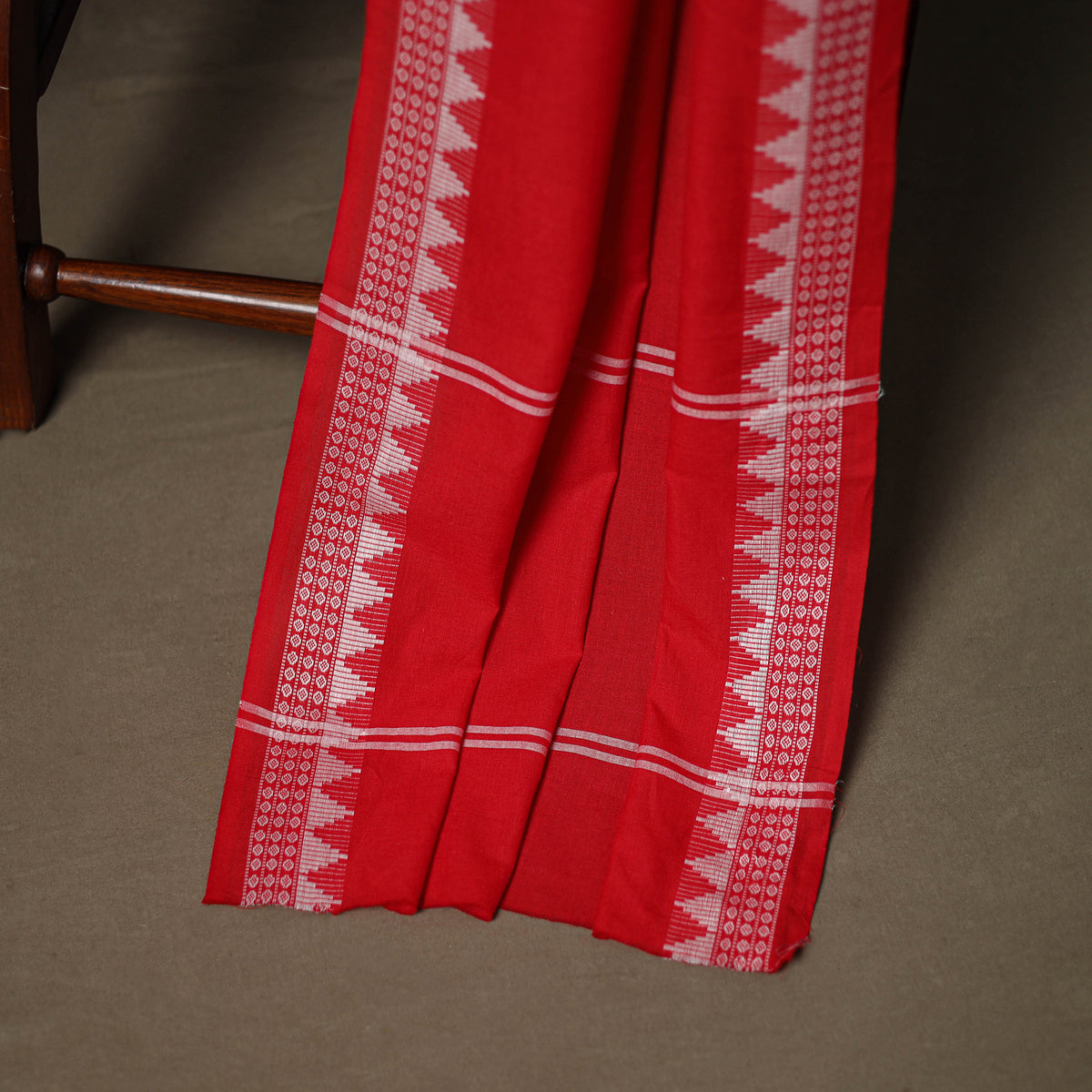 Sanganeri Block Print Cotton Unstitched Dress Material: Kurta, Bottom & Dupatta with Jewellery 22