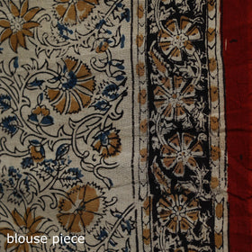 Pedana Hand Block Print Natural Dyed Cotton Kalamkari Saree 59