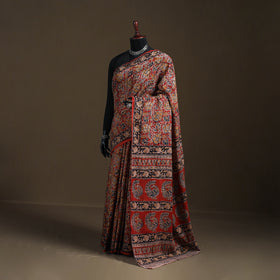 Pedana Hand Block Print Natural Dyed Cotton Kalamkari Saree 60