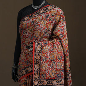 Pedana Hand Block Print Natural Dyed Cotton Kalamkari Saree 60