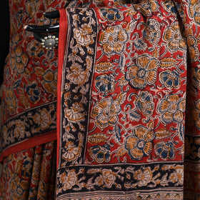 Pedana Hand Block Print Natural Dyed Cotton Kalamkari Saree 60