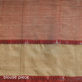 Red - Pure Handwoven Mangalagiri Silk Cotton Pattu Saree with Zari Border 12