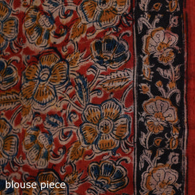 Pedana Hand Block Print Natural Dyed Cotton Kalamkari Saree 60