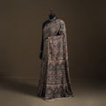 Pedana Hand Block Print Natural Dyed Cotton Kalamkari Saree 61