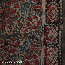 Pedana Hand Block Print Natural Dyed Cotton Kalamkari Saree 61
