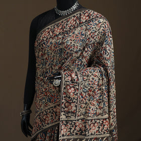 Pedana Hand Block Print Natural Dyed Cotton Kalamkari Saree 62