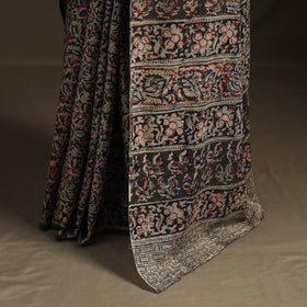 Pedana Hand Block Print Natural Dyed Cotton Kalamkari Saree 62