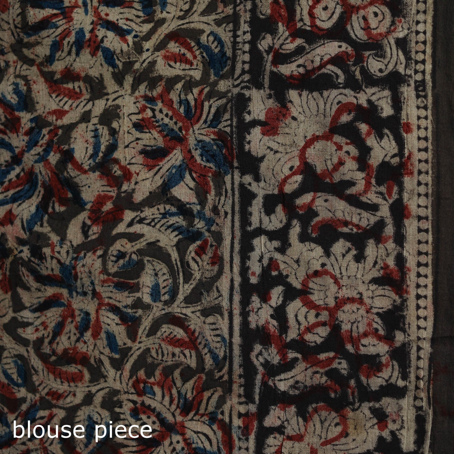 Pedana Hand Block Print Natural Dyed Cotton Kalamkari Saree 62