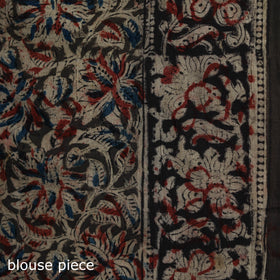 Pedana Hand Block Print Natural Dyed Cotton Kalamkari Saree 62
