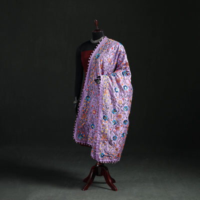 Phulkari Hand Embroidered Chanderi Silk Dupatta 35