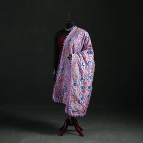 Phulkari Hand Embroidered Chanderi Silk Dupatta 35