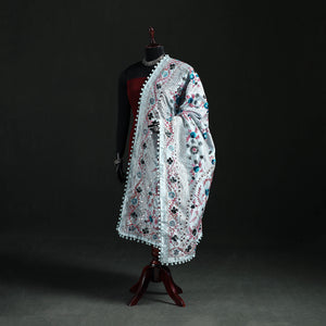 Phulkari Hand Embroidered Chanderi Silk Dupatta 36